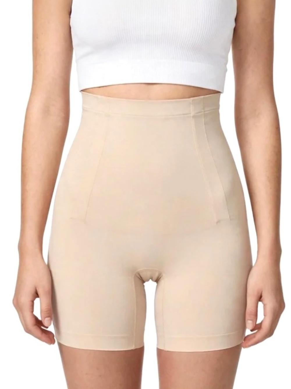 Spanx High-Waisted Mid Thigh Shapewear Shorts